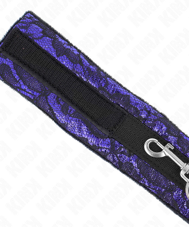 KINK - COLLANA CORTA IN PIZZO DI VELLUTO CON CINTURA 105 CM CON PROFILO IN NYLON 44 X 5,5 CM
