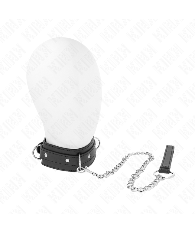 KINK - COLLANA CON GUINZAGLIO 65 CM MODELLO 3 ANELLI 1 REGOLABILE 38-49 CM X 5 CM