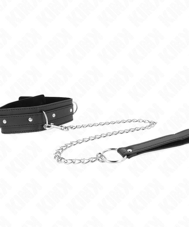 KINK - COLLANA CON GUINZAGLIO 65 CM MODELLO 3 ANELLI 1 REGOLABILE 38-49 CM X 5 CM