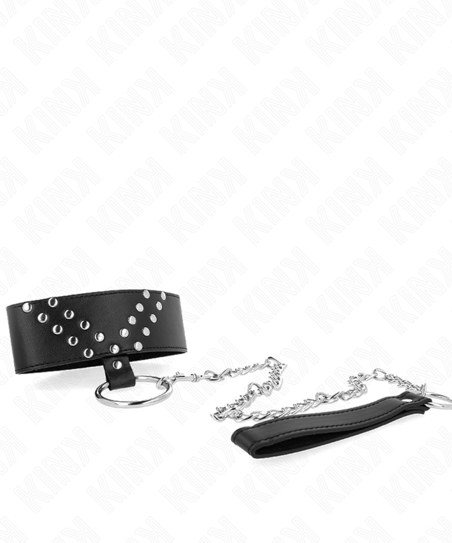 KINK - COLLANA CON CINTURA 65 CM CON RIVETTO A V REGOLABILE 36-43 CM X 5 CM