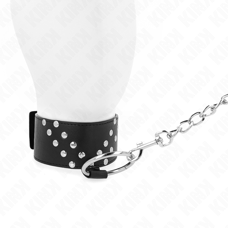 KINK - COLLANA CON CINTURA 65 CM CON RIVETTO A V REGOLABILE 36-43 CM X 5 CM