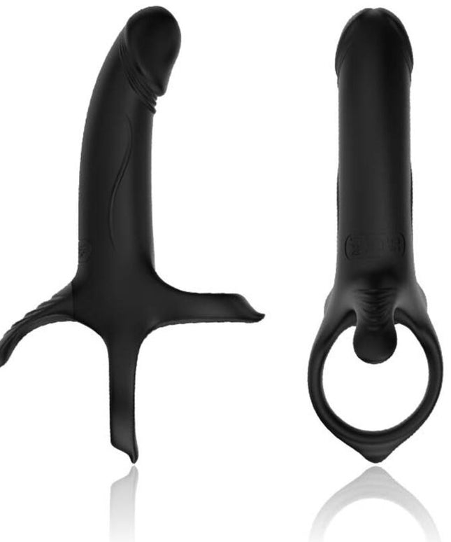 ARMONY - DILDO CON ANELLO E VIBRATORE NERO