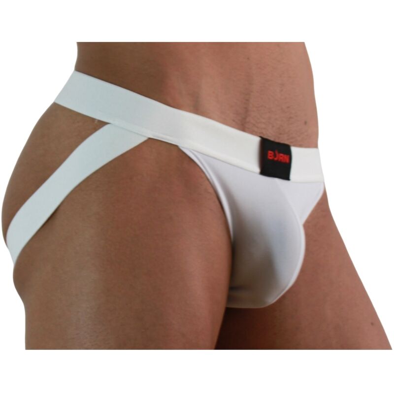 BURN - 007 JOCK LYCRA BIANCO S