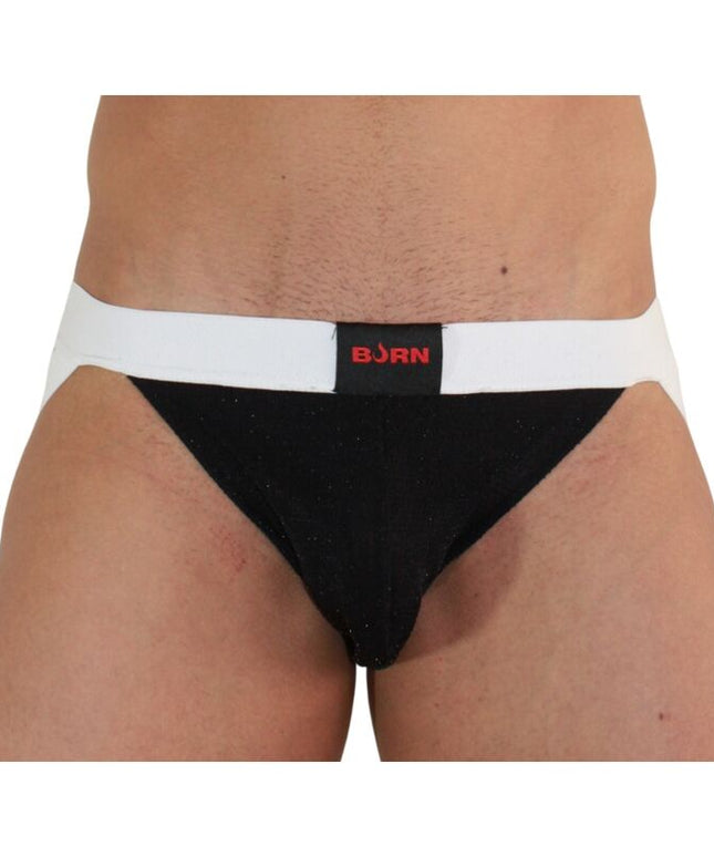 BURN  - 004 JOCK NERO LUCIDO / BIANCO S