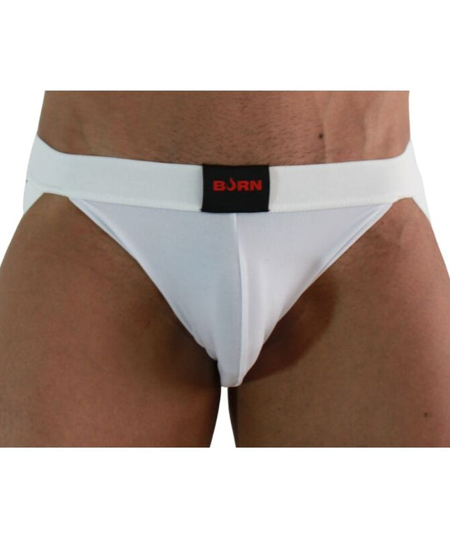 BURN - 007 JOCK LYCRA BIANCO S