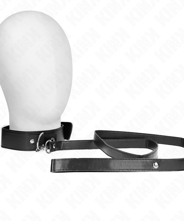 KINK - COLLANA CON CINTURA 116 CM NERO CINTURINO REGOLABILE 32-50 CM X 8 CM