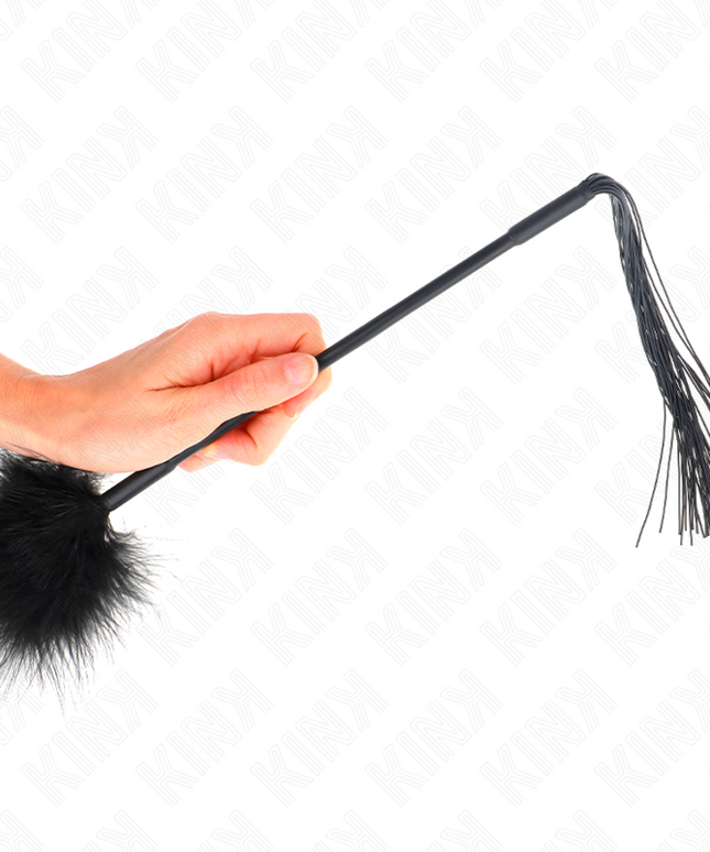 KINK - FRUSTA IN SILICONE CON PIUME PER SOLLETICO 47 CM