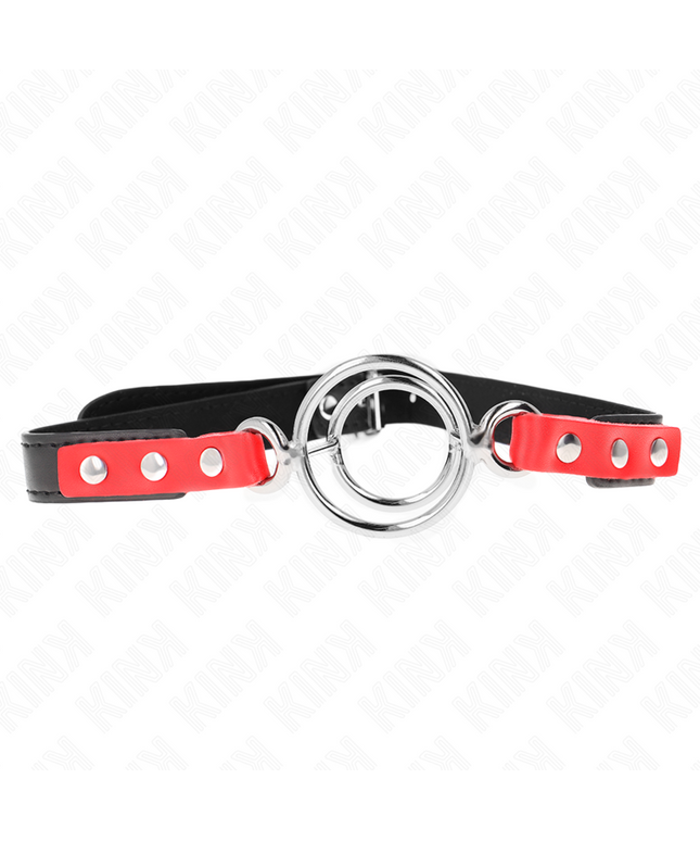 KINK - GAG CON O-RING MULTIPLI 4/4,8 CM ROSSO 38 X 56 CM