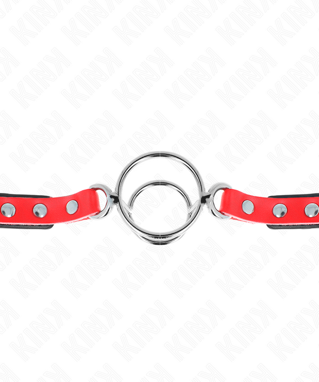 KINK - GAG CON O-RING MULTIPLI 4/4,8 CM ROSSO 38 X 56 CM