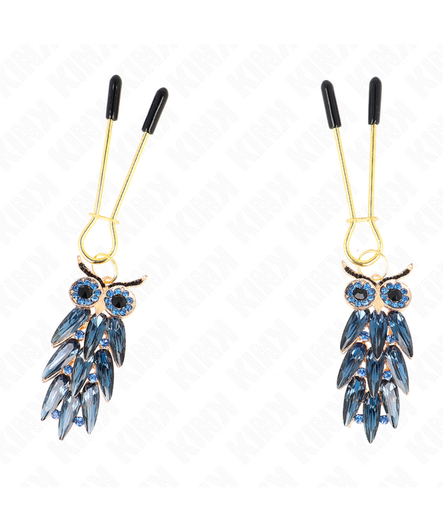 KINK - PINZE PER CAPEzzoli CON CIONDOLO GUFO 6 CM