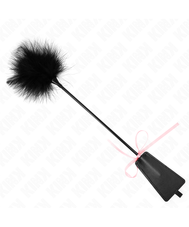 KINK - PIUME TICKLE CON FIOCCO NASTRO ROSA 49 CM