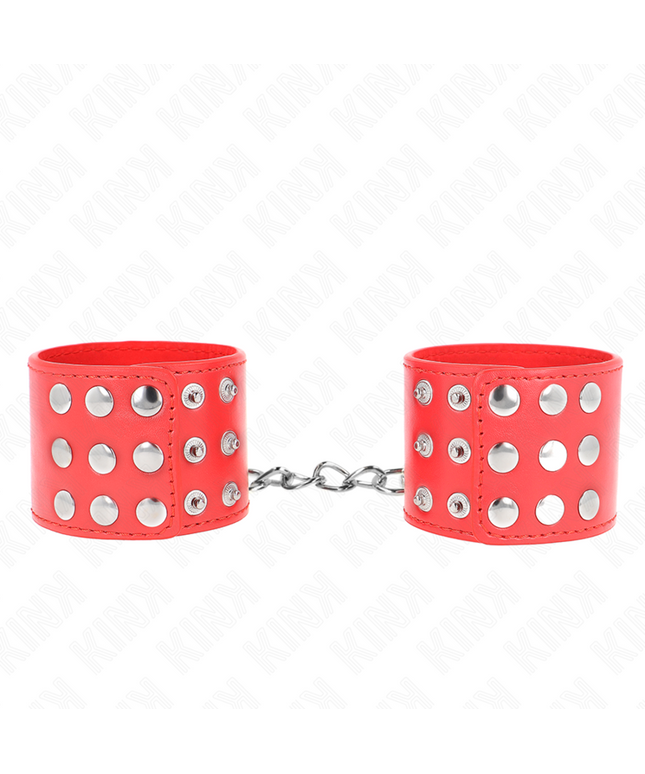 KINK - RESISTENZA DA POLSO CON CHIUSURA A SCATTO ROSSO REGOLABILE 19-24 CM X 5,5 CM