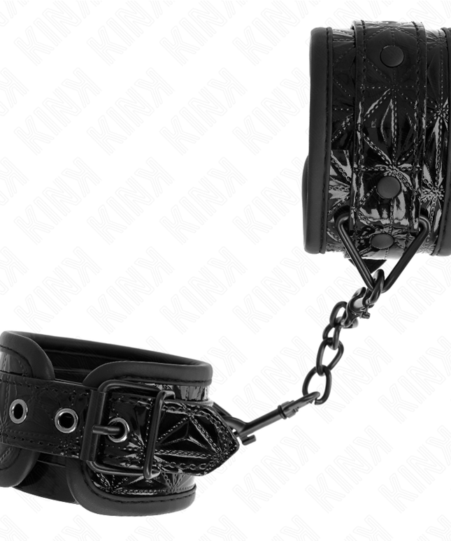 KINK - RESISTENZA DA POLSO CON MOTIVO A DIAMANTI NERO REGOLABILE 17-26 CM X 5,5 CM