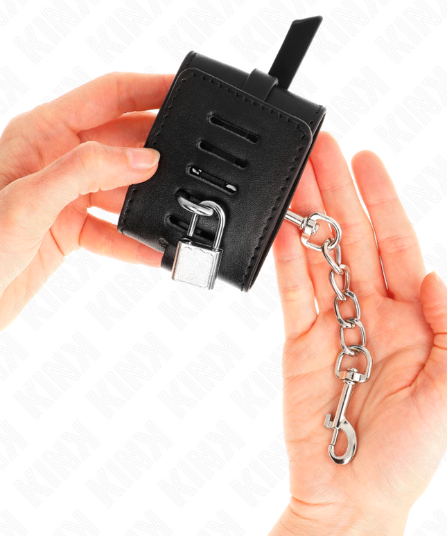 KINK - RESISTENZA DA POLSO DELUXE CON BLOCCAGGIO NERO REGOLABILE 14,5-21 CM X 6 CM