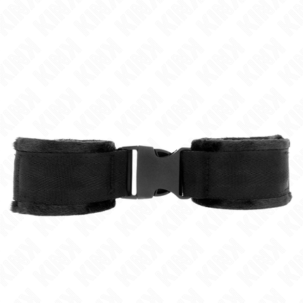 KINK - TENUTA DA POLSO IN NYLON HOOK&LOOP ROSSO-NERO MODELLO 1 REGOLABILE 25-35 CM X 6 CM