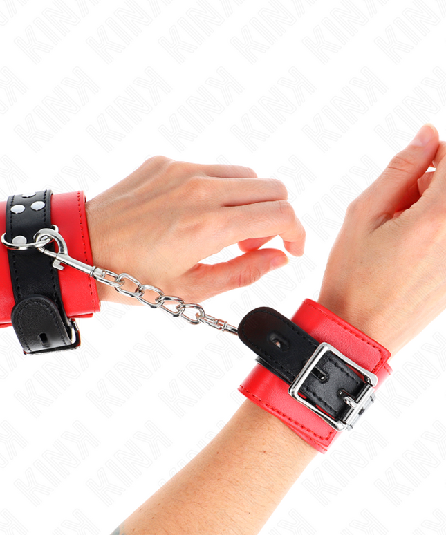 KINK - RESISTENZA DA POLSO ROSSO CON CINTURA NERA REGOLABILE 17-28 CM X 6 CM