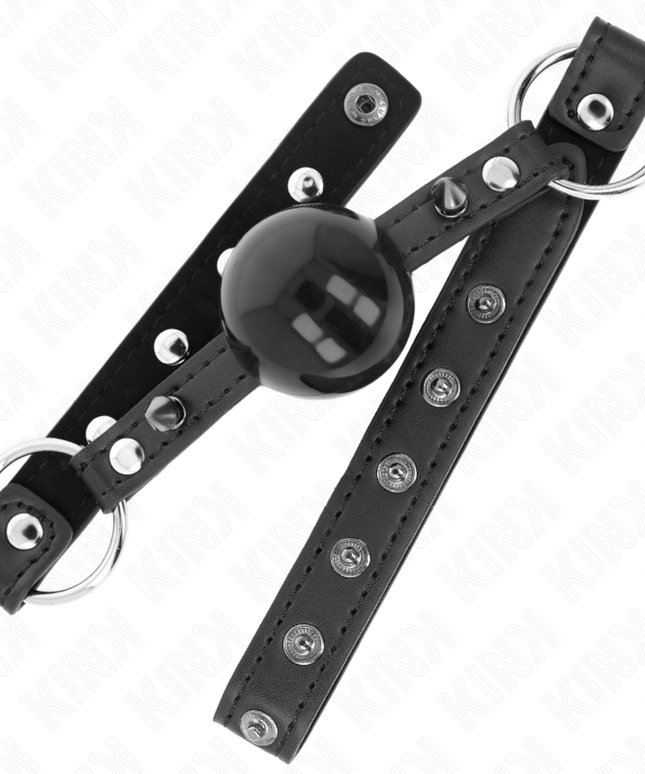 KINK - BALL GAG 4 CM CON RIVETTO PUNTA E CHIUSURA A SCATTO 65 x 2 CM