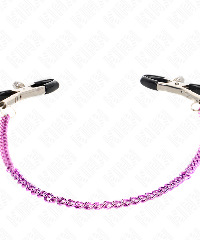 KINK - MORSETTI PER CAPEZZOLI A CATENA VIOLA 30 CM