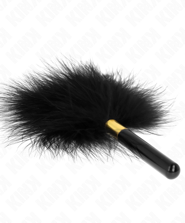 KINK - PIUME TICKLE IN METALLO ORO NERO 18 CM