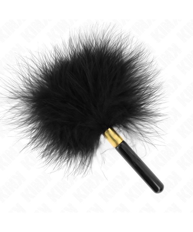 KINK - PIUME TICKLE IN METALLO ORO NERO 18 CM