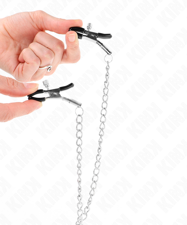 KINK - PINZE PER CAPEZZOLI TRIPLI E CLIT CON CATENA MODELLO 0