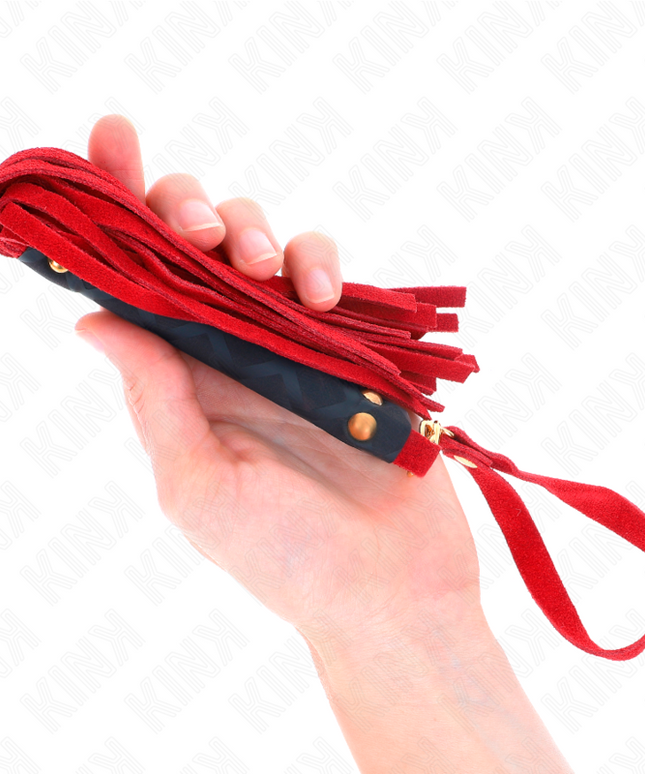KINK - MINI FRUSTA IN CAMOSCIO ROSSO 30 CM