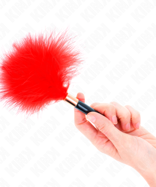 KINK - PIUME TICKLE IN METALLO ORO ROSSO 18 CM