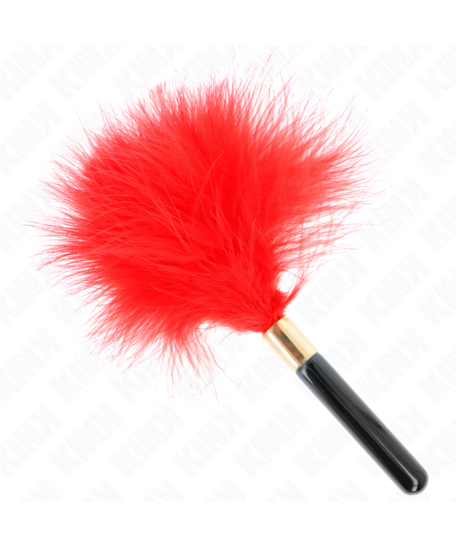 KINK - PIUME TICKLE IN METALLO ORO ROSSO 18 CM