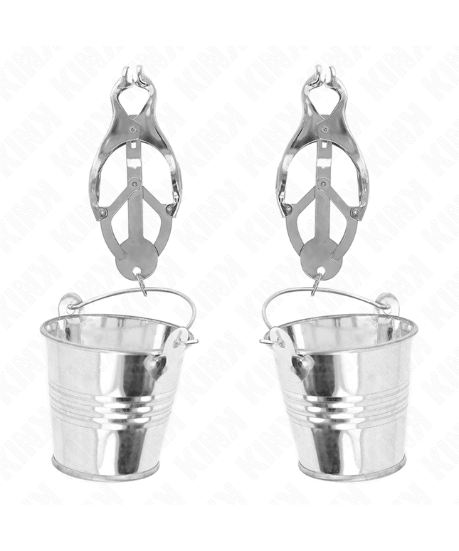 KINK - PINZE PER CAPEZZOLI TRIFOGLIO GIAPPONESE CON SECCHIELLI ARGENTO