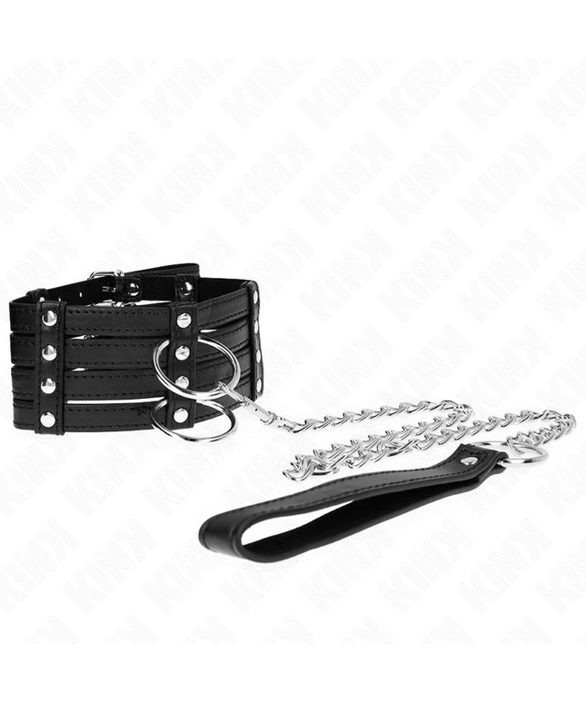 KINK - COLLANA CON CINTURA 65 CM STILE SUB REGOLABILE 35-51 CM X 7 CM