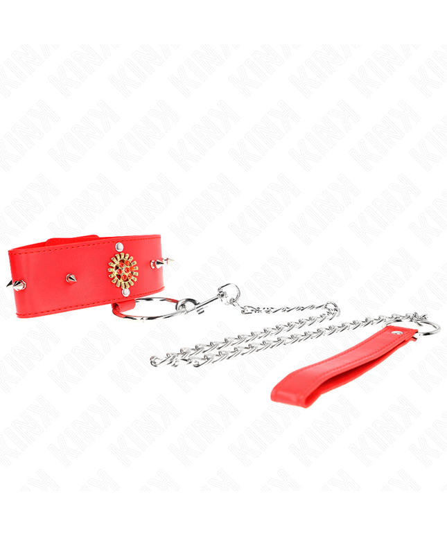 KINK - COLLANA DI DIAMANTI ROSSI CON CINTURA 65 CM REGOLABILE 35-51 CM X 7 CM