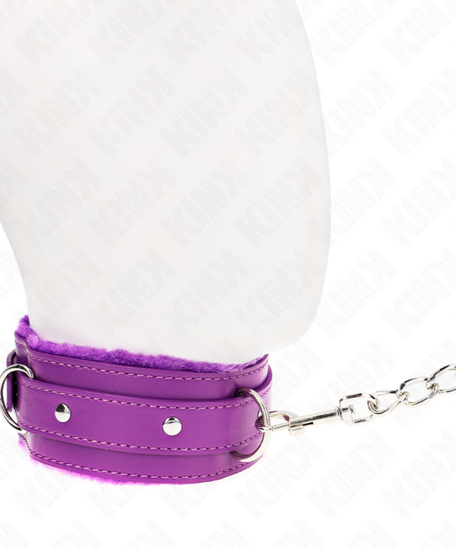 KINK - COLLARE CON GUINZAGLIO 65 CM CON RESTRIZIONI VIOLA 36-42 CM X 5,5 CM