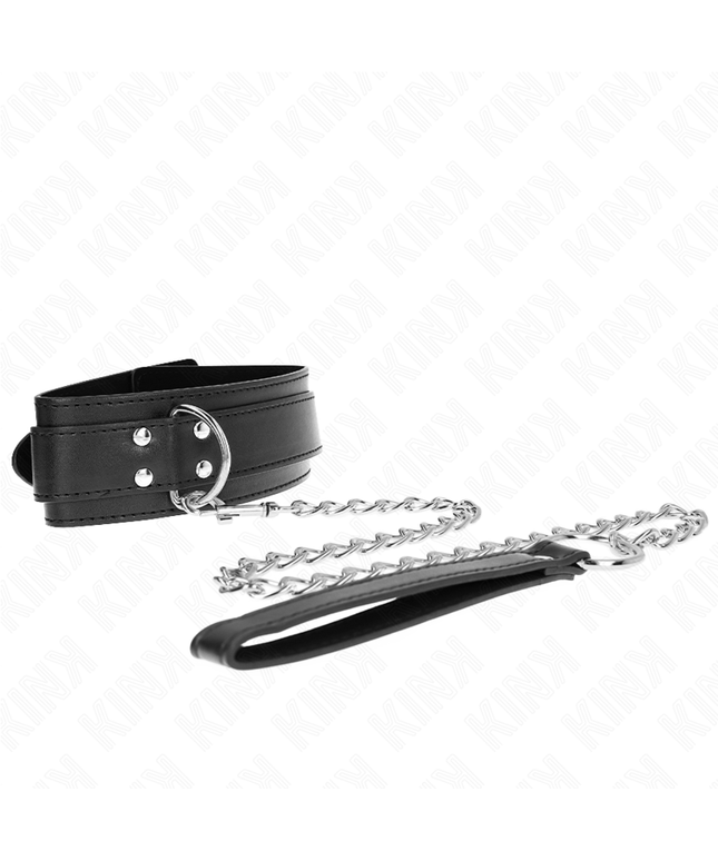 KINK - COLLANA CON CINTURINO 65 CM FIBBIE ARGENTO REGOLABILE 33-46 CM X 5,5 CM