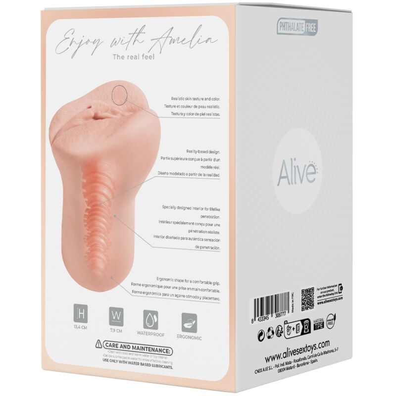 ALIVE - MASTURBADOR MASCHIO FLEX TAGLIA VAGINALE M