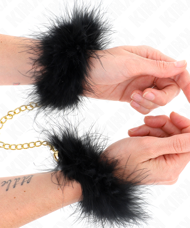 KINK - POLSINI IN PIUMA CON CATENA IN ORO MODELLO 0