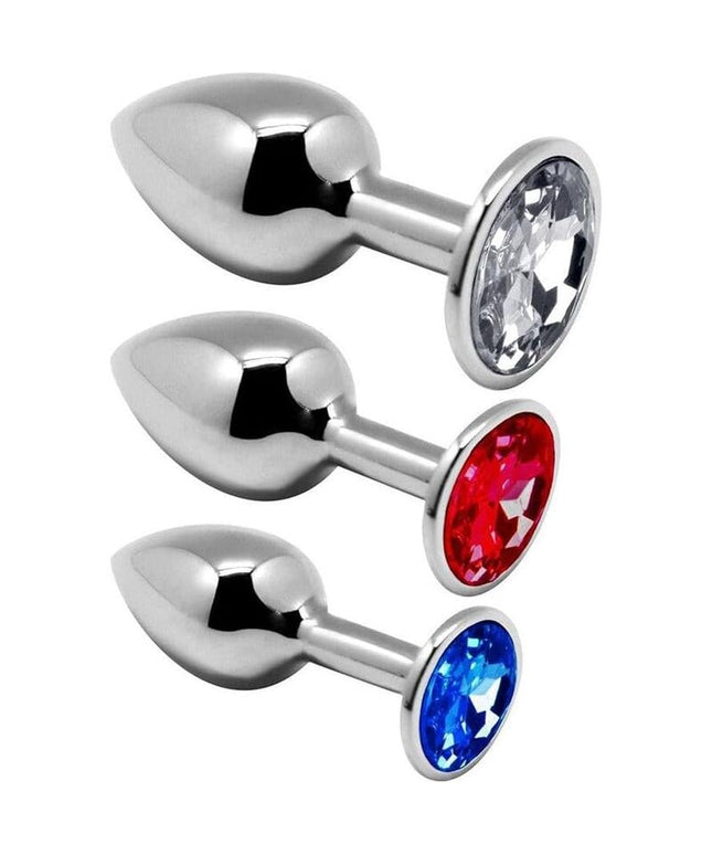 ALIVE - KIT PIACERE ANALE 3 PLUG METAL