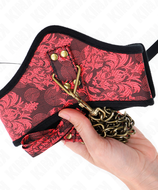 KINK - COLLANA MODELLO SCANDALO CON CINTURINO IN PIZZO 75 CM 44 X 10 CM