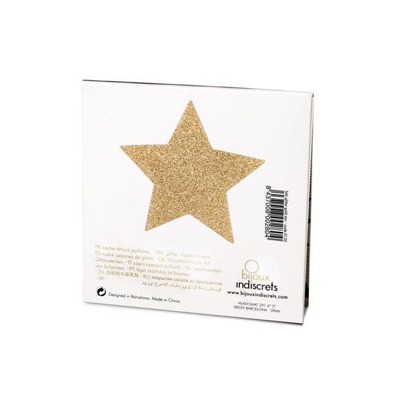 BIJOUX - INDISCRETS COPRI CAPEZZOLI FLASH GOLDEN STAR - Only Vibes