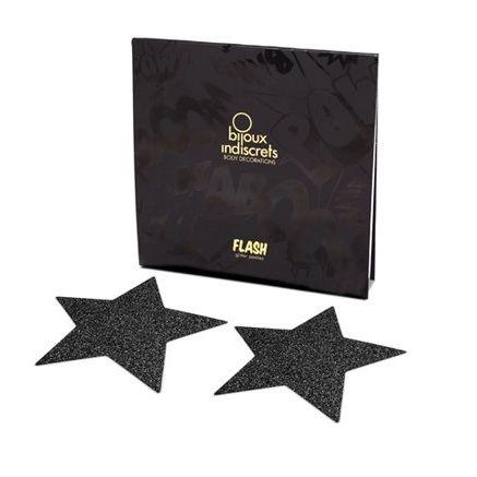 BIJOUX - CAPPUCCI PER CAPEZZOLI INDISCRETI BLACK STAR FLASH - Only Vibes