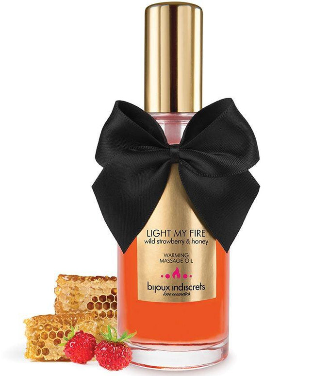 BIJOUX - OLIO DA MASSAGGIO EFFETTO CALDO AROMA FRAGOLA - Only Vibes