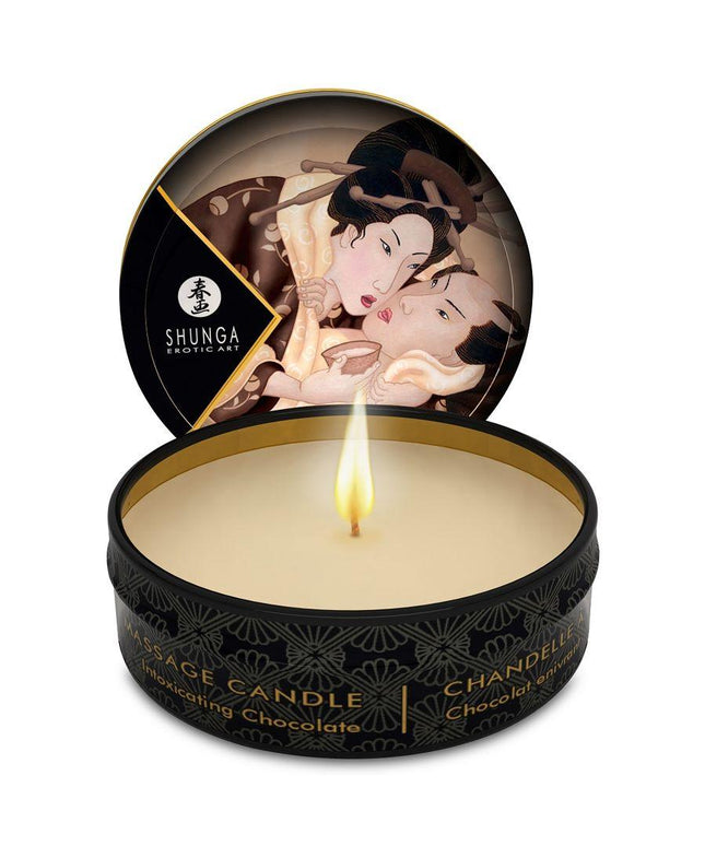 SHUNGA - MINI CARESS BY CANDELIGHT CANDELA DA MASSAGGIO AL CIOCCOLATO 30 ML - Only Vibes