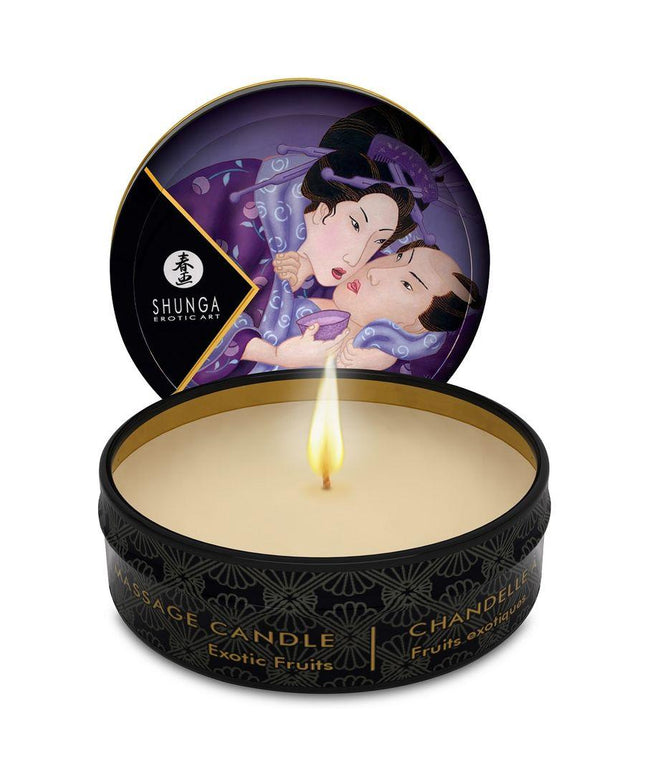 SHUNGA - CANDELA DA MASSAGGIO MINI CARESS BY CANDELIGHT AI FRUTTA ESOTICA 30 ML - Only Vibes
