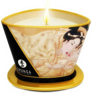 SHUNGA - MINI CARESS BY CANDELIGHT CANDELA DA MASSAGGIO ALLA VANIGLIA 170 ML - Only Vibes