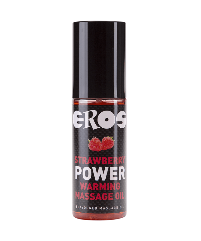 OLIO DA MASSAGGIO RISCALDANTE EROS FRAGOLA - Only Vibes