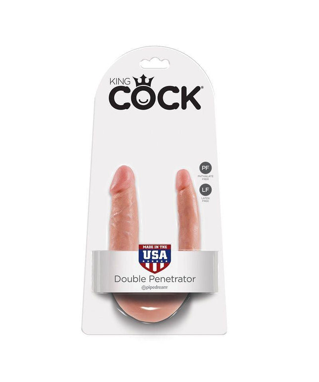 KING COCK - DILDO DOPPIA PENETRAZIONE 12.7 CM NATURALE - Only Vibes
