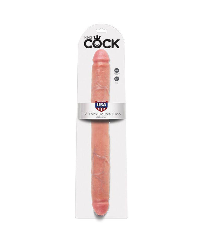 KING COCK - DOPPIO DILDO SPESSO CARNE 40.6 CM - Only Vibes