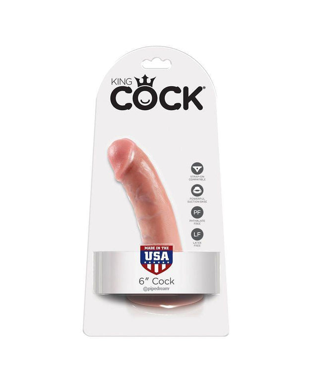 KING COCK - 6 DILDO FLESH 15.2 CM - Only Vibes