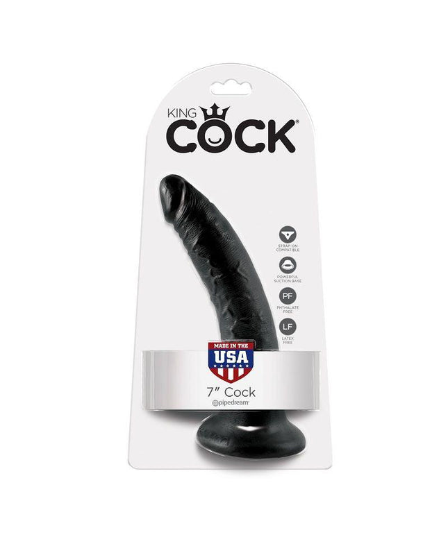 KING COCK - 7 DILDO NERO 17.8 CM - Only Vibes