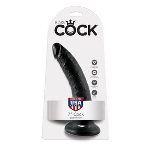 KING COCK - 7 DILDO NERO 17.8 CM - Only Vibes