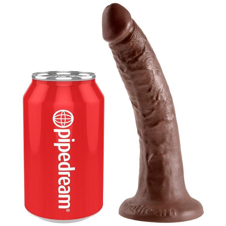 KING COCK - 7 DILDO CIOCCOLATO 17.8 CM - Only Vibes